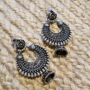 Silver earrings